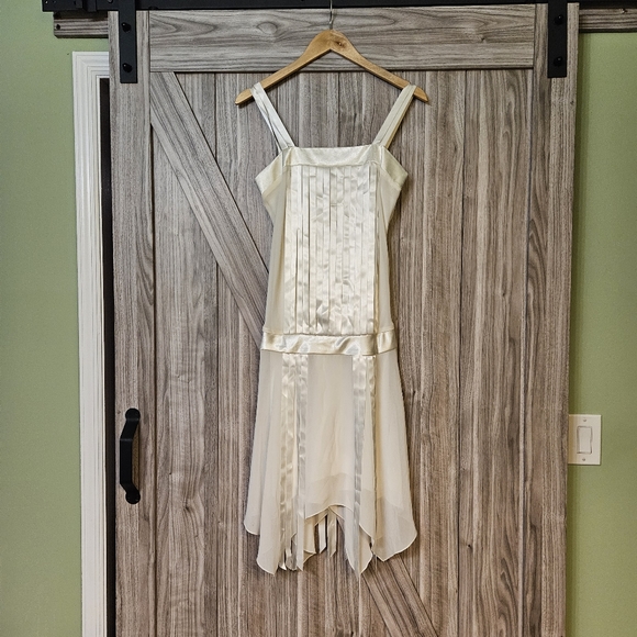 Jessica Mcclintock Bridal 1980 Vintage Dress 1920s inspired flapper style dress - Picture 10 of 12